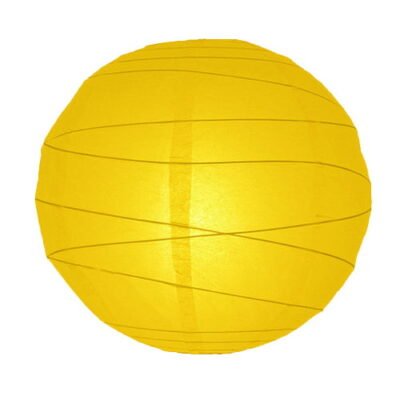 papír lampion sárga színben