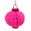 Napelemes lampion 20 cm pink