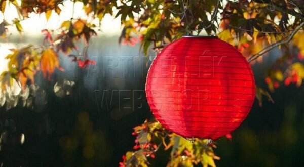piros led lampion szolar slide PW Store® Webshop