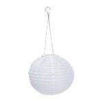 Napelemes lampion 28 cm fehér