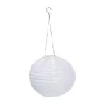 Napelemes lampion 28 cm fehér