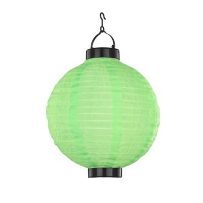 Energiatakarékos solar LED lampion. Ki – bekapcsolható Vízálló Színe: zöld Anyaga: műanyag Üzemidő: kb. 8 óra