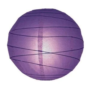 papír lampion lila szabálytalan