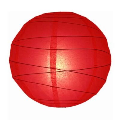 papír lampion piros szabálytalan