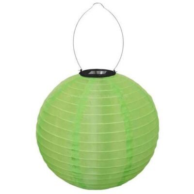 led lampion zöld solar