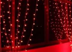 led dekoráció piros