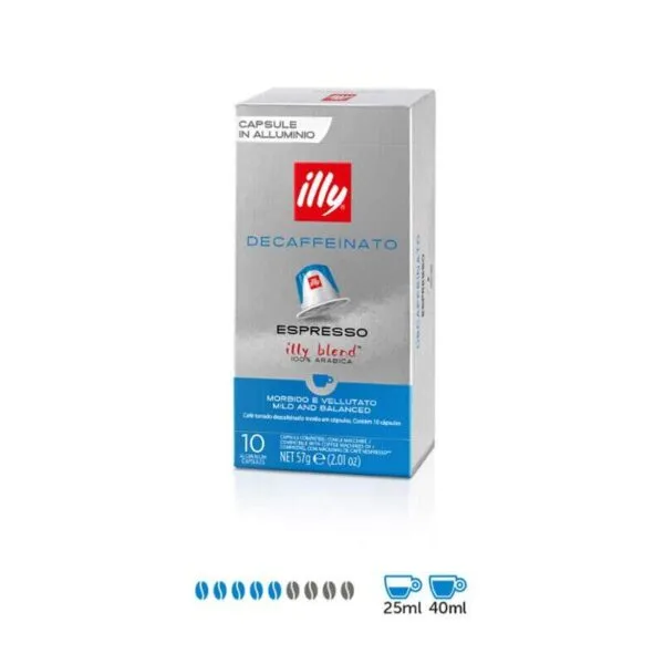 Illy kávékapszula Decaffeinato koffeinmentes