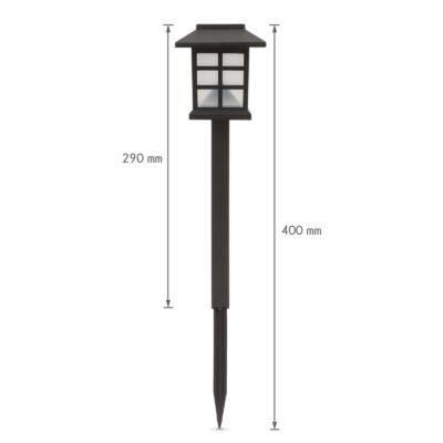 Lángokat imitáló leszúrható szolár LED lámpa – 29 cm