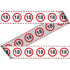 Szülinapi parti szalag 18 karikás 15 m