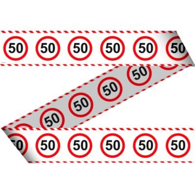 Szülinapi parti szalag 50 karikás 15 m