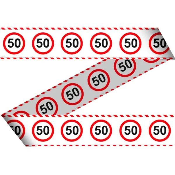 Szülinapi parti szalag 50 karikás 15 m