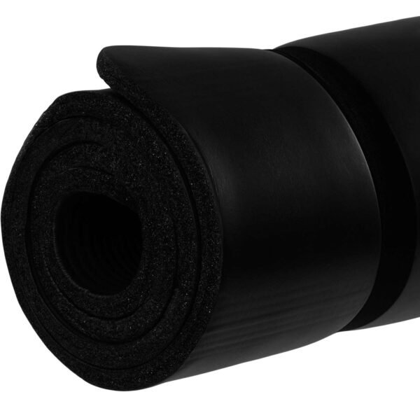 Gimnasztikai szőnyeg, edzőszőnyeg 190 x 100 x 1,5 cm, fekete