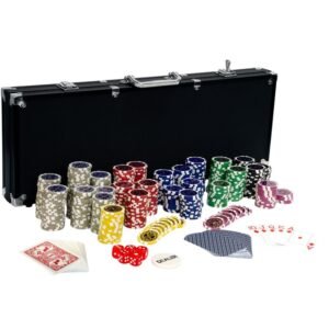 Póker koffer erős, zárható (2 kulccsal együtt) alumínium tokban (anyag: alumínium / műanyag) póker készlet