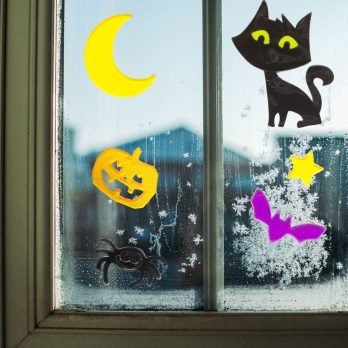 Zselés ablakdekor - halloween