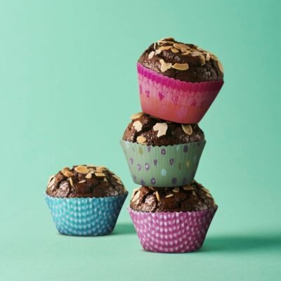 Muffin papír szett – szív – 100 db / csomag