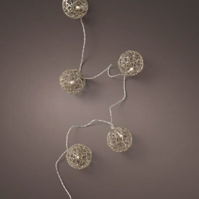 Dekor gömbfüzér 20 LED 3,8 m