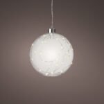 Prémium micro LED karácsonyi gömbdísz XL – 20 cm, 40 LED
