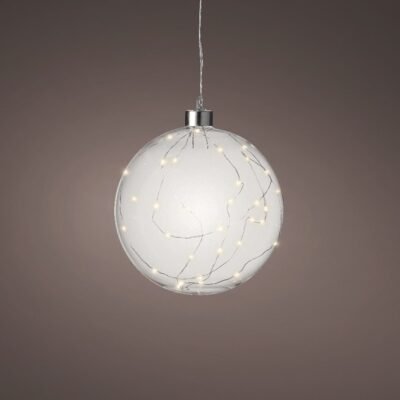 Prémium micro LED karácsonyi gömbdísz XL – 20 cm, 40 LED