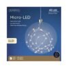 Prémium micro LED karácsonyi gömbdísz XL – 20 cm, 40 LED