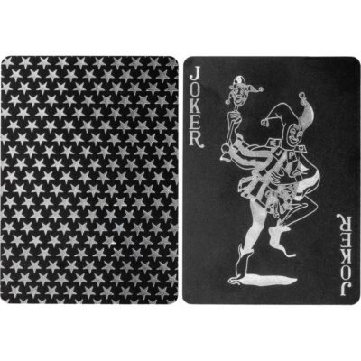 Poker kártyacsomag – fekete/arany
