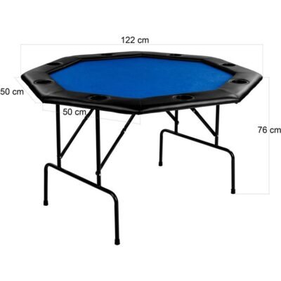 pókerasztal kék színben 26 kg