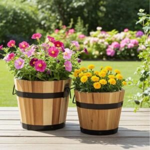 akácfa dézsa kaspó szett vízelvezető lyukkal