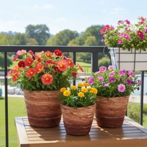 fonott kaspó szett kültérre