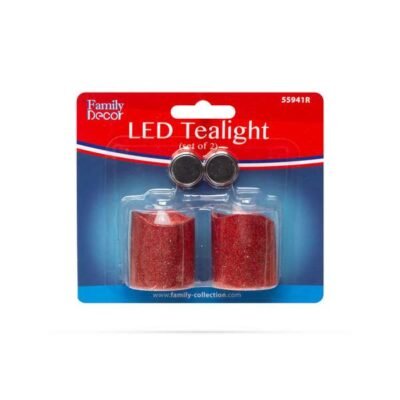 LED gyertya piros