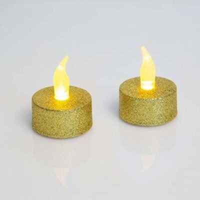 LED teamécses elemmel arany (2 db/csomag)