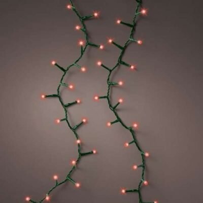 LED fényfüzér 11m (500 LED), piros