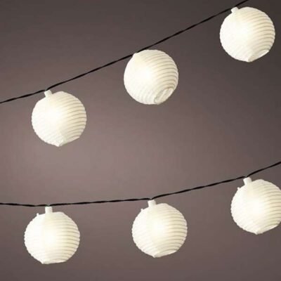 Napelemes lampionfüzér, napelemes fényfüzér lampionokkal