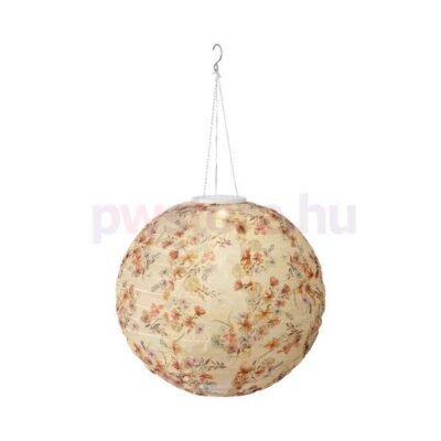 Napelemes szolár lampion 40 cm virág mintás B