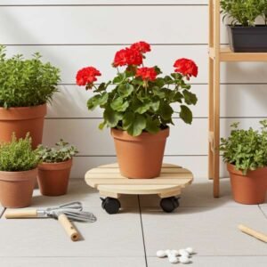 gurulós virágalátét