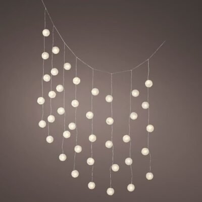 LED napernyő fényfüzér (40 LED), meleg fehér