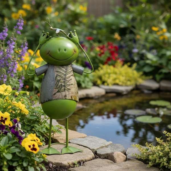 Fém béka 12.5 x 24 x 48 cm B - Image 4