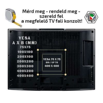 Univerzális fali TV tartó fali konzol