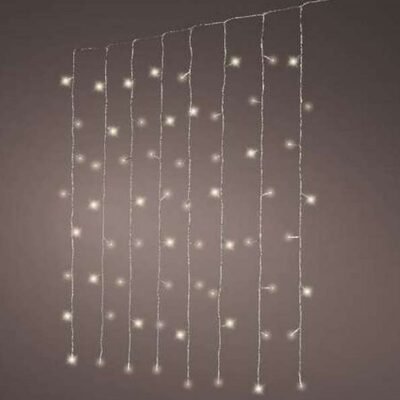 LED sorolható fényfüggöny meleg fehér 1,5x3m (300 LED)