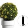 LED fényháló, elemes, meleg fehér 80 cm (128 LED)