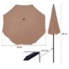 A 200 cm méretű STILISTA® dönthető napernyő 160g/m² erős poliészterből készült, gyorsan, egyszerűen nyitható és zárható, hordtáskával együtt szállítjuk. A szabályozható esernyődőlésnek köszönhetően az árnyékolás mértéke egyszerűen beállítható.