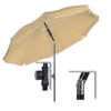 A 200 cm méretű STILISTA® dönthető napernyő 160g/m² erős poliészterből készült, gyorsan, egyszerűen nyitható és zárható, hordtáskával együtt szállítjuk. A szabályozható esernyődőlésnek köszönhetően az árnyékolás mértéke egyszerűen beállítható.