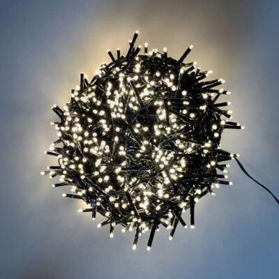 LED szikrázó fényfüzér meleg fehér szikrázó