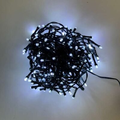 LED fényfüzér 9,95m (200 LED) hideg fehér, LED izzósor