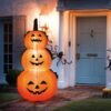 Felfújható halloween-i témájú figura, legyen szó mikulásról, hóemberről, halloween-i tökről, ezek a felfújható reklámeszközök garantált feltűnést keltenek a legnagyobb karácsonyi vásárban is, de elhelyezhető házak kertjében, udvarokban is, mint dekoráció. A nagyteljesítményű ventilátor gyors felfújást tesz lehetővé, a nagy fényerővel rendelkező LED, pedig kellőképpen megvilágítja a felfújt dekorációt. Gondoskodjon már most ünnepi dekorációjáról!
