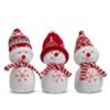 A hóember figura kiváló kiegészítője lehet bármilyen karácsonyi dekorációnak. A textilből készült hóemberek aranyosak, színesek és nagy sapkával, sállal rendelkeznek, ami tovább növeli a hóemberek báját. Dekorálja otthonát, irodáját, ügyfélterét ezzel a kedves, textilből készült figurával. Három féle hóember található meg kínálatunkban, így mindenki megtalálja a dekorációjához szükséges színvilágot, formát.