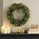 LED karácsonyi koszorú 50 cm