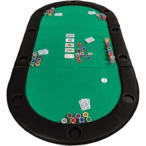 póker asztallap zöld 208x106cm