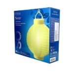 napelemes lampion sárga szolár lampion kültéri vízálló 20 cm