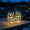 Szolár üveg dekor szett 20 LED 2 db/csomag